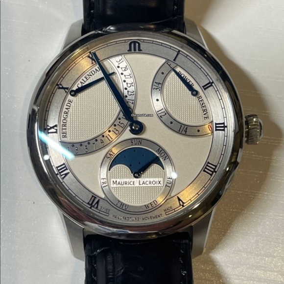 *SOLD* Maurice Lacroix Masterpiece Moonohase Retrograde - Picture 7 of 11